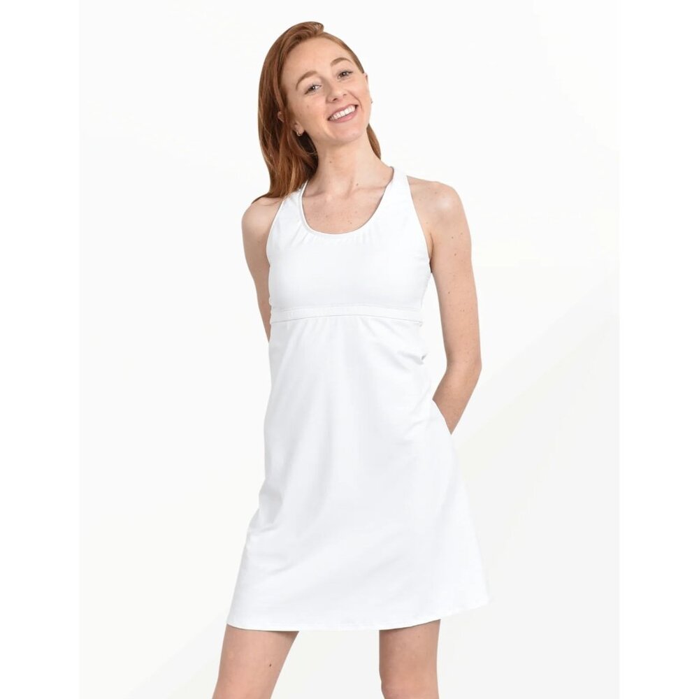 Southwind Racerback Original Dress Size Large White Mini Athleisure Tennis NEW